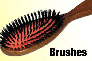 dog brushes, pin brushes and bristle brushes
