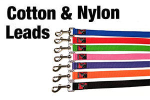 Cotton and nylon dog leads