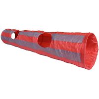 Crinkle Cat Tunnel Red & Grey