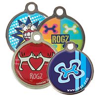 Rogz Metal Pet ID Tagz Engraved (Scratchie)