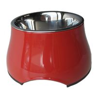 Dogit 2 in 1 Elevated Dog Bowl 300mL Red
