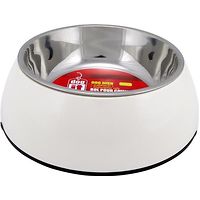 Dogit 2 in 1 Durable Dog Bowl White