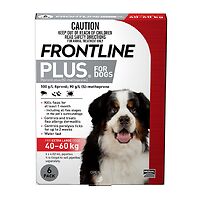 Frontline Plus - X-Large Dog 40-60kg - Red 6pk