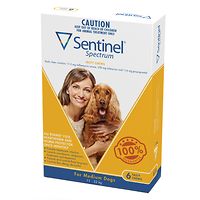Sentinel Spectrum Chews Medium Dogs - Yellow 6pk