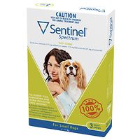 Sentinel Spectrum Chews Small Dogs - Green 3pk