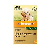 Advocate - Puppies & Small Dogs 0-4kg - Green 1pk