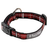 Fuzzyard Dog Collar - Red Tartan