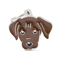 My Family Dog ID Tag Chocolate Labrador