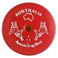 Aussie Dog Flying Disc - Frisbee - Red Tough