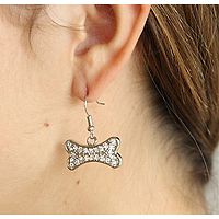 Crystal Bone Earrings
